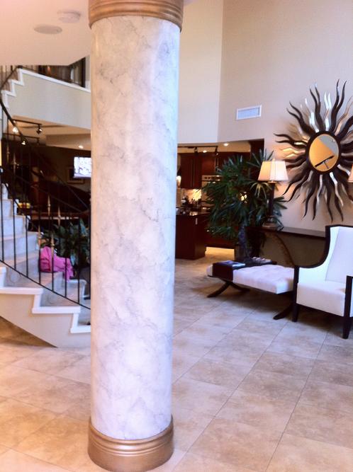 Faux White Marble